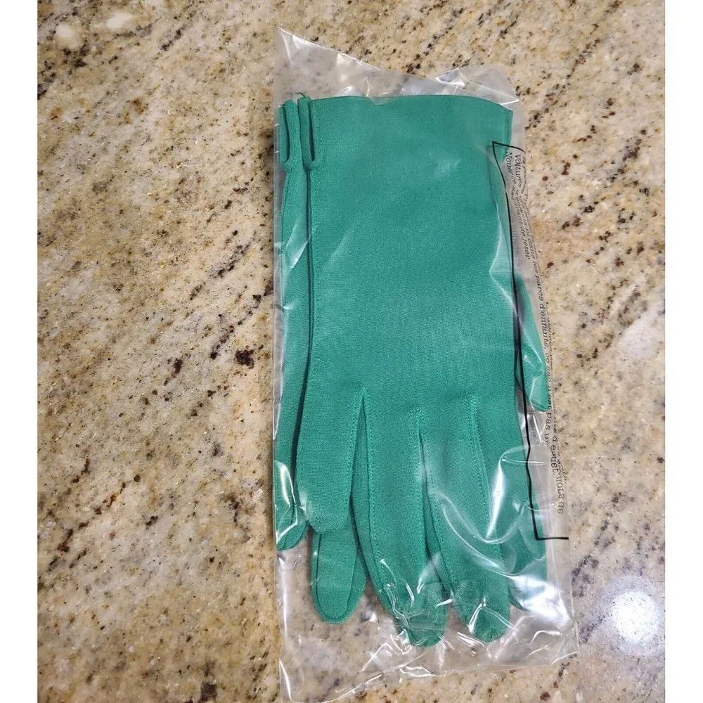 Vintage Size B M/L Green Nylon Stretch Formal 8